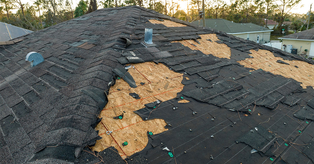 Supplement Snap field capture screen showing roof damage being documented during tear-off